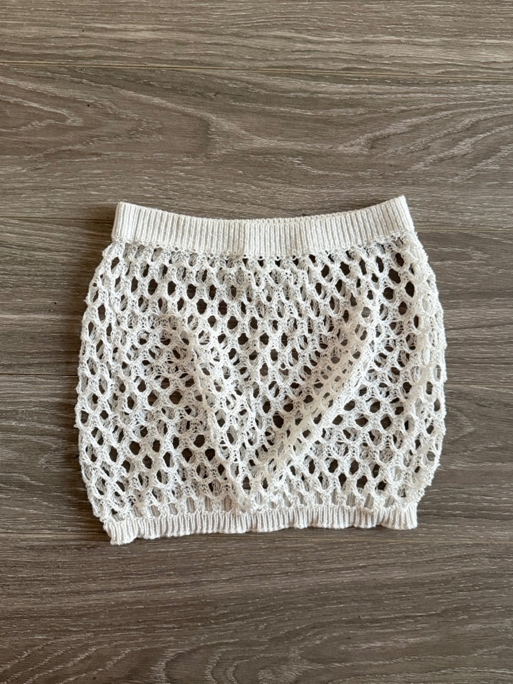 White Knit Cover Up